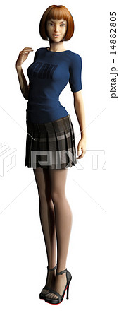 perming モデル体型の女性 14882805