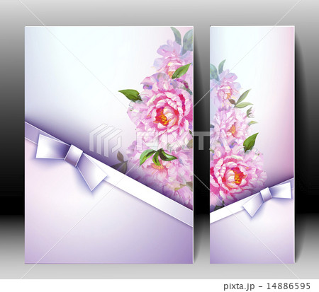 Spring flowers invitation template card Spring flowers invitation template card 14886595