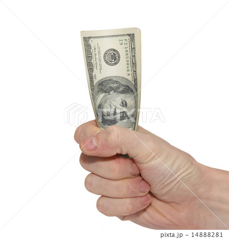Hand with american dollars 14888281