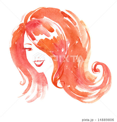 Watercolor girl 14889806