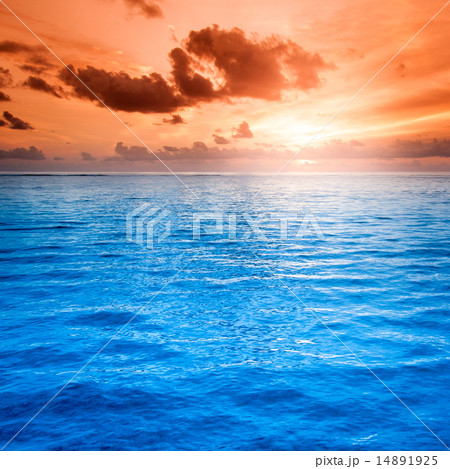 Folly Beach Ocean Sunset Landscape seascape scene 14891925