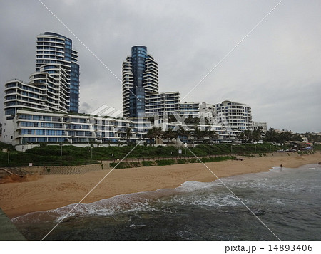 ダーバンの保養地の海岸 14893406