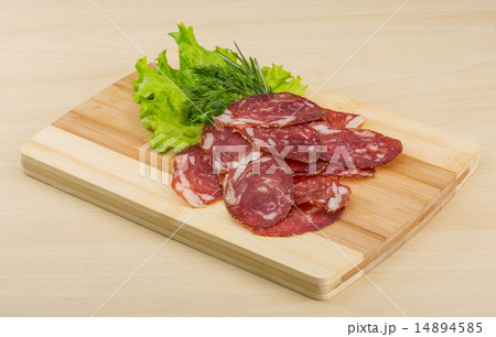 Sliced salami 14894585