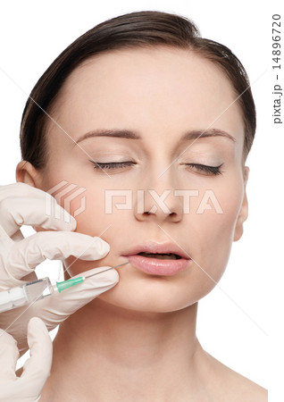 Cosmetic botox injection in the beauty face Cosmetic botox injection in the beauty face 14896720