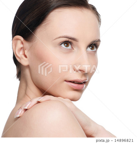 Portrait of young woman with perfect skin Portrait of young woman with perfect skin 14896821