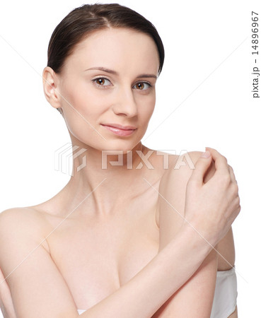 Portrait of young woman with perfect skin Portrait of young woman with perfect skin 14896967