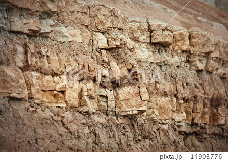 texture of dry land, drought 14903776