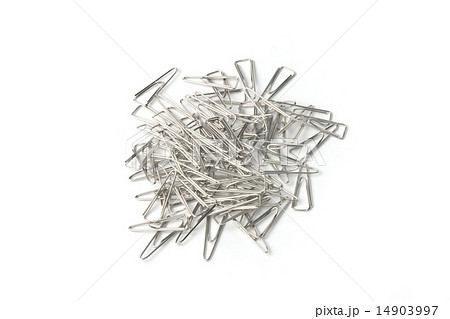 Paper clips isolated on white 14903997