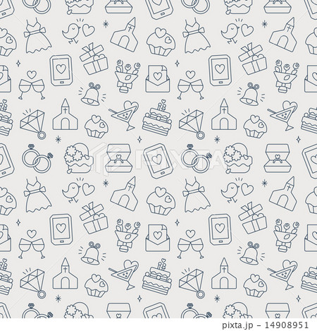 wedding line pattern icon 14908951