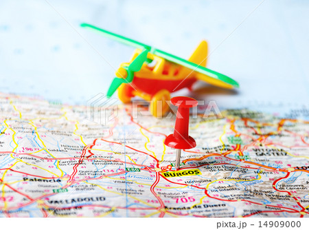burgos  ,Spain map airplane 14909000
