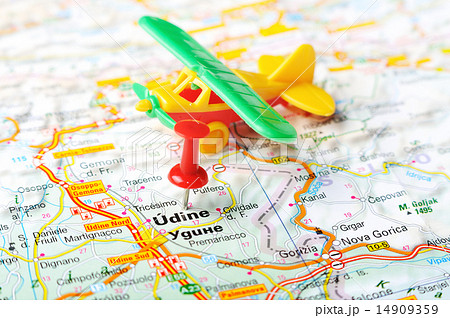 Udine  Italy map airport 14909359