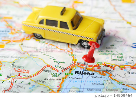 Rijeka Croatia map taxi 14909464