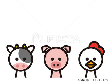 50 牛 豚 鶏 イラスト かわいい あなたのための動物の画像