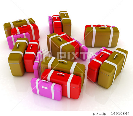 travel bags on white 14910344