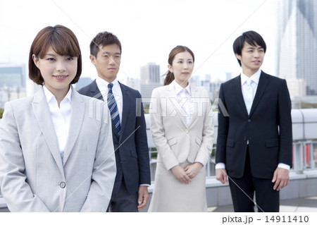 ビジネスウーマンとビジネスマンポートレート ビジネスウーマンとビジネスマンポートレート 14911410