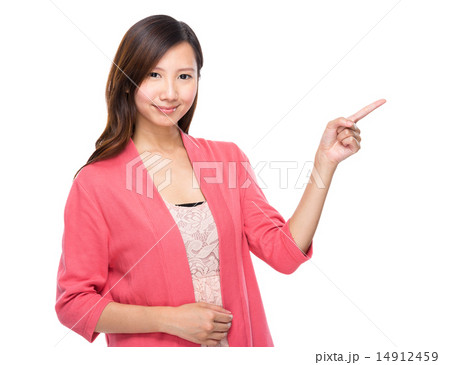 Woman with finger point up Woman with finger point up 14912459