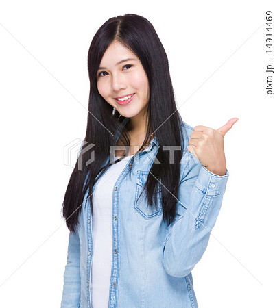 Woman with thumb up Woman with thumb up 14914469