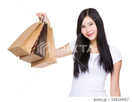 Woman hold with shopping bag Woman hold with shopping bag 14916667