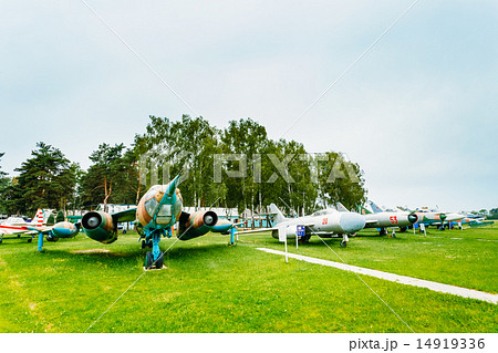Russian Soviet planes stands in Aviation Museum Russian Soviet planes stands in Aviation Museum 14919336