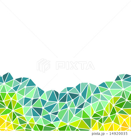 Low poly triangles bottom border 14920035