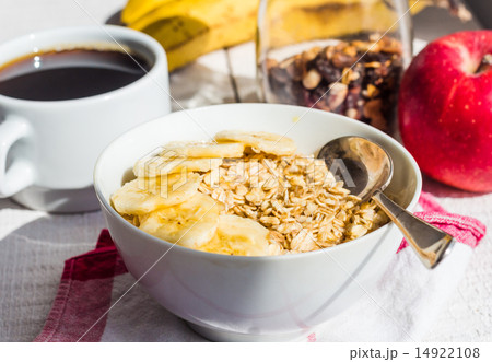 oatmeal with bananas, apples, nuts oatmeal with bananas, apples, nuts 14922108