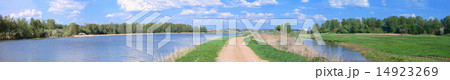 road on a river coast panoramic 14923269