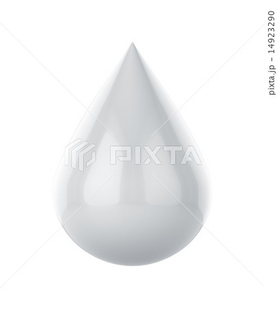 White paint drop isolated on white background 14923290