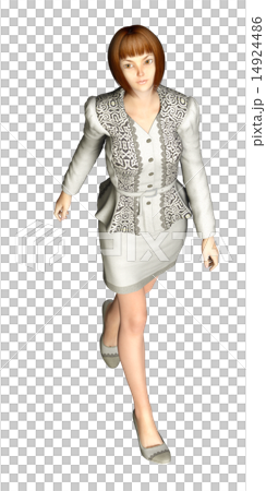 Female with perming model type 14924486