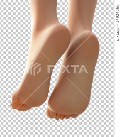 女性の素足　お手入れ用品用イメージイラスト 14924566