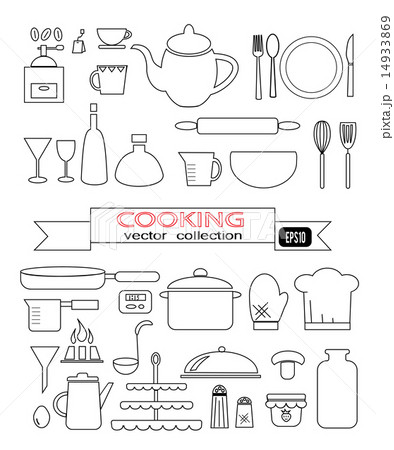 Cooking アイコンのイラスト素材