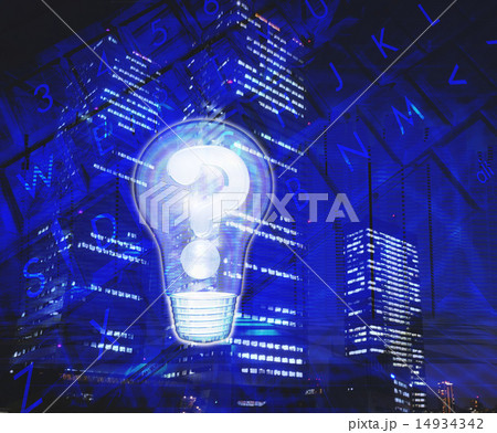 電球の中のクエスチョンマーク 電球の中のクエスチョンマーク 14934342
