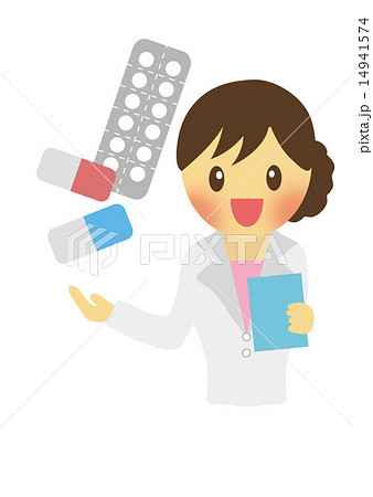 薬を説明する女性 14941574