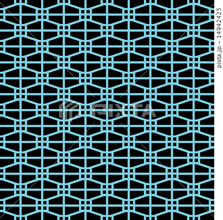 蜀江 組子文様 黒 青 蜀江 組子文様 黒 青 14942425