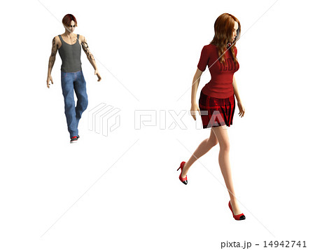 ストーカーイメージ 3DCGイラスト素材 ストーカーイメージ 3DCGイラスト素材 14942741