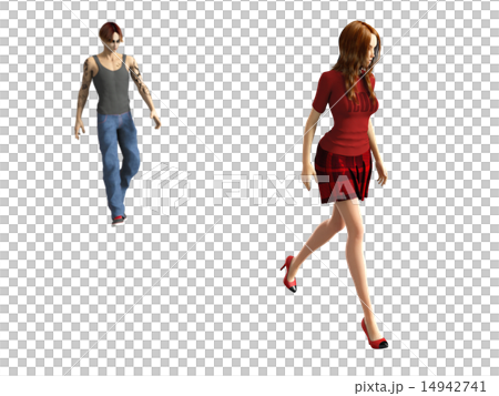 ストーカーイメージ 3DCGイラスト素材 ストーカーイメージ 3DCGイラスト素材 14942741