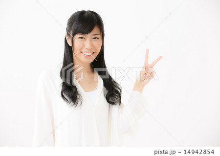 ピース・若い女性 ピース・若い女性 14942854