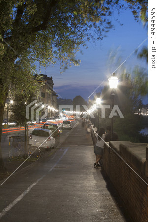 Florence waterfront at night Florence waterfront at night 14944595