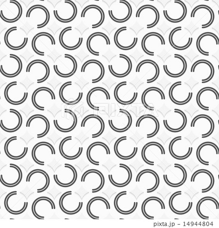 3D gray c shapes with white pointy squares 14944804