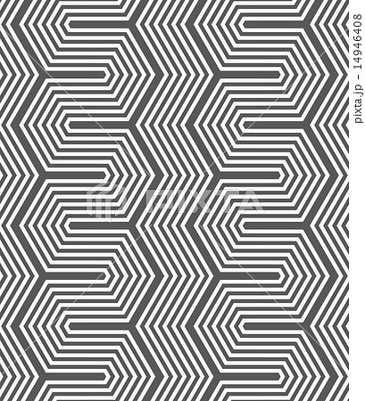 Monochrome dark hexagonal zigzag 14946408