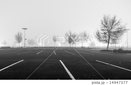 Empty parking lot at night 14947377