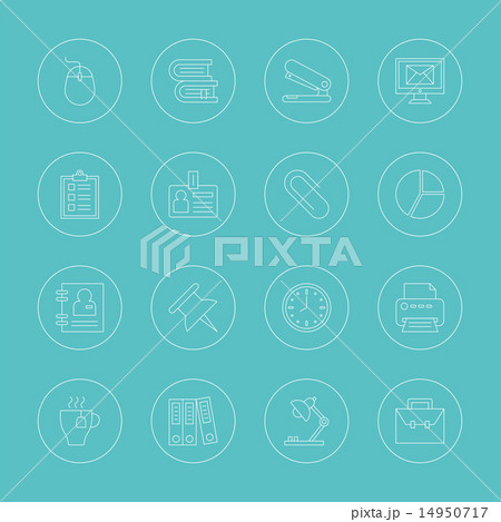 office line icon set office line icon set 14950717