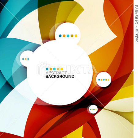 Flowing shapes fresh business template Flowing shapes fresh business template 14954973