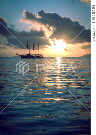 Recreational Yacht at the Indian Ocean Recreational Yacht at the Indian Ocean 14958498