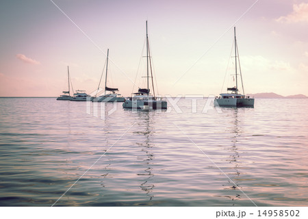 Recreational Yachts at the Indian Ocean Recreational Yachts at the Indian Ocean 14958502