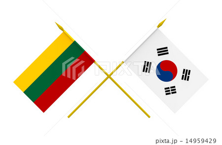 Flags, Republic of Korea and Lithuania Flags, Republic of Korea and Lithuania 14959429