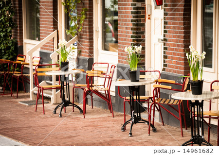 outdoor cafe in Amsterdam 14961682