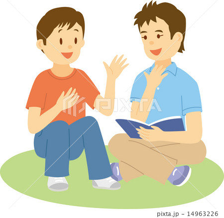 韓国系男性の留学生と日本人学生 14963226
