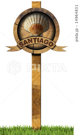 Santiago de Compostela  - Wooden Sign 14964831
