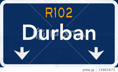 Durban South Afrca Highway Road Sign 14965675