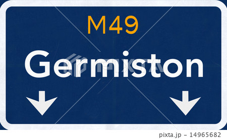 Germiston South Afrca Highway Road Sign 14965682